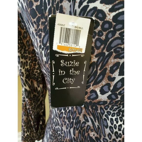 NWT Susie in the City Animal Print Dress Small - Picture 6 of 8